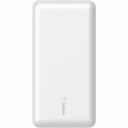 Belkin 15W 3-port USB Power Bank - 20K mAh - 2xUSB-A (12W), 1xUSB-C (15W) - Portable Charger - w/ USB-A to USB-C Cable - White - BPB012BTWH