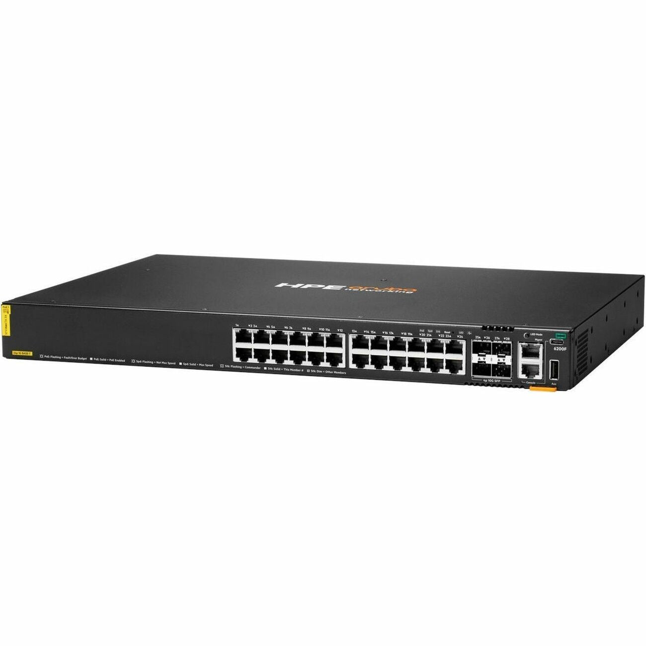 Aruba CX 6200F 24G Class 4 PoE 4SFP+ 370W Switch - JL725B#ACJ