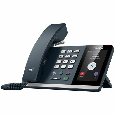 Yealink IP Phone - Corded - Bluetooth, Wi-Fi - Wall Mountable, Desktop - Classic Gray - MP54-E2-TEAMS