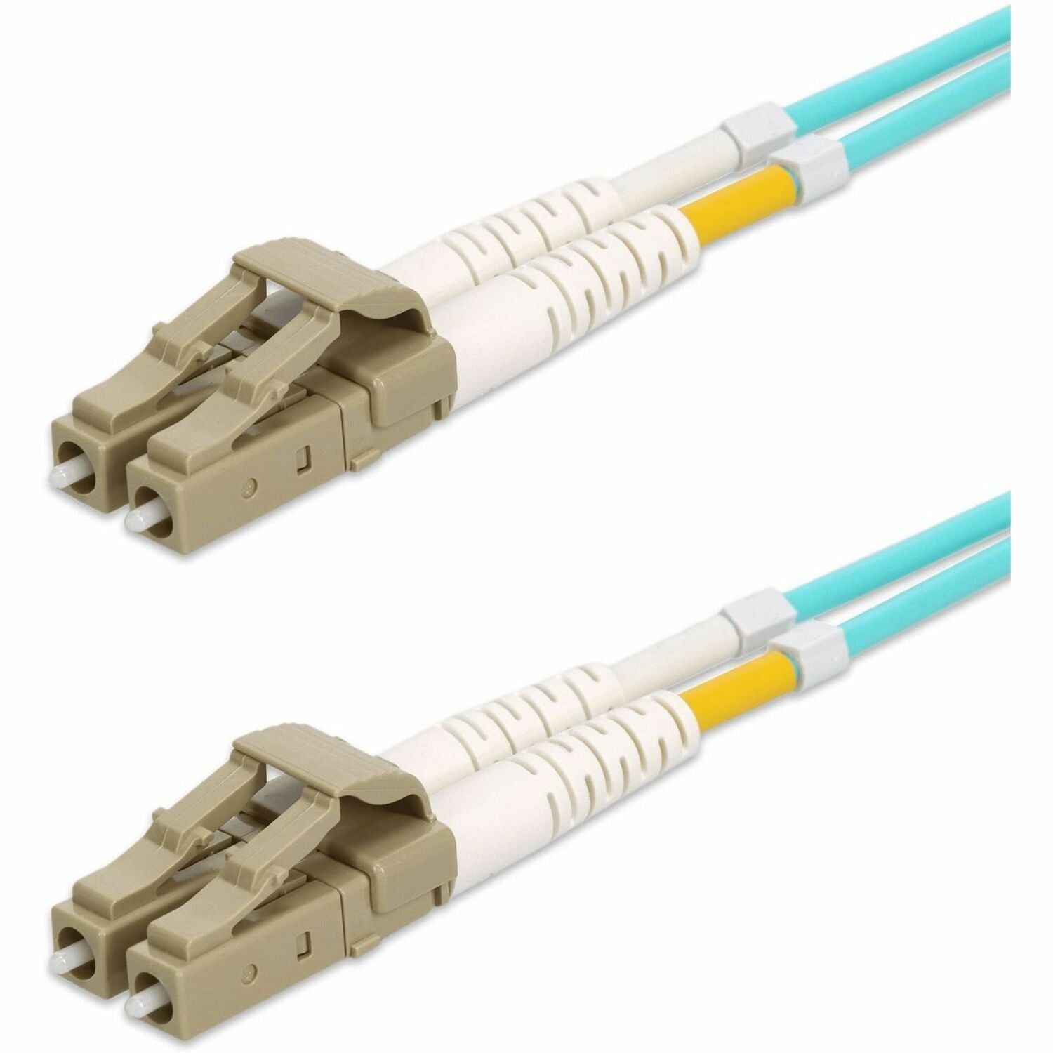 AddOn 50m LC (Male) to LC (Male) Aqua OM4 Duplex Armored Fiber Patch Cable - ADD-LC-LC-50M5OM4A