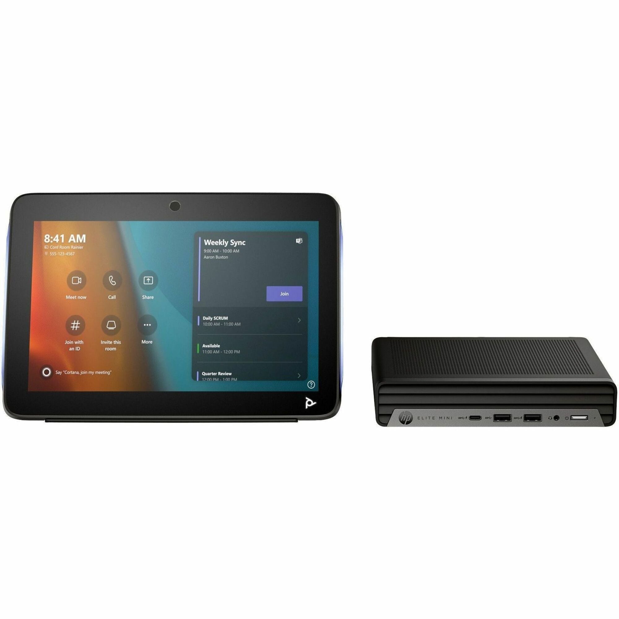 Poly Mini IP Conference PC with Microsoft Team Rooms - A1ZB6AW#ABA