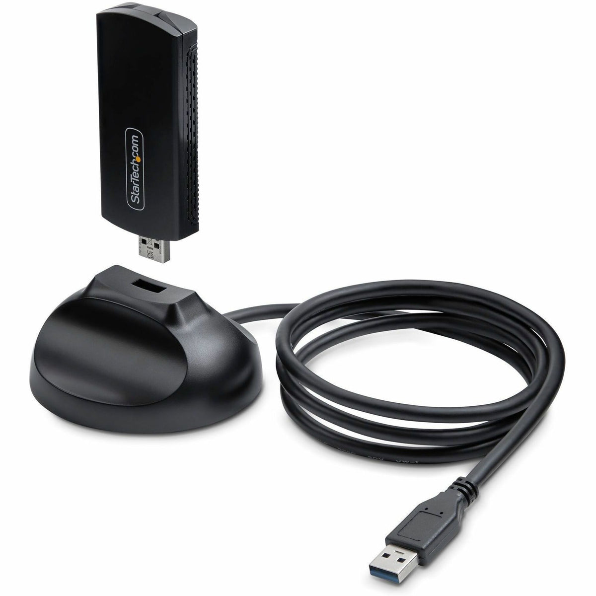 StarTech.com Wi-Fi 6E USB Adapter/Dongle, For Desktop/Laptop PC, Wireless NIC Up To 2402Mbps, WiFi 2.4/5/6GHz Network, 802.11ax - AX54005A-USB-WIFI-6E