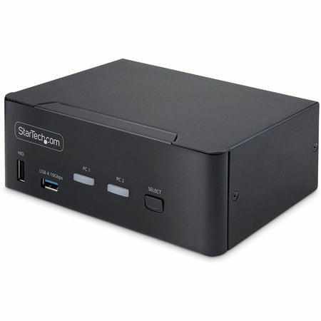 StarTech.com 2-Port Dual-Monitor DisplayPort 1.4 KVM Switch, 8K 60Hz / 4K 144Hz, 2x USB 10Gbps Ports, Hotkey Switching, TAA Compliant - P2CDD143-KVM-SWITCH