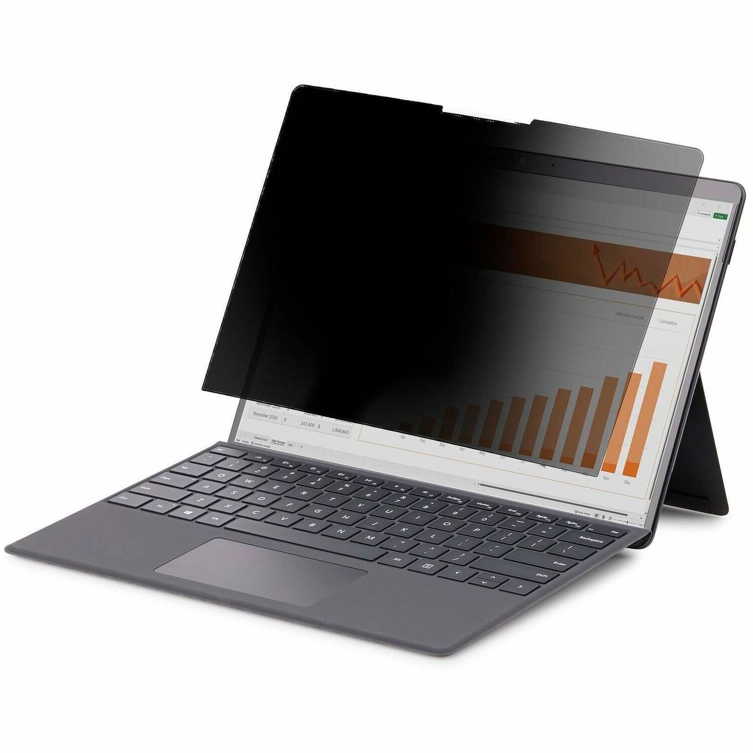 StarTech.com 4-Way 12.4in Surface Laptop Go 1/2/3 Privacy Screen Filter, For Portrait/Landscape, Touch-Enabled, +/- 30 Deg. View, Matte - 124SL-PRIVACY-SCREEN