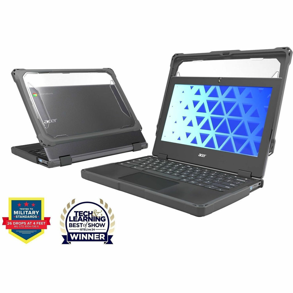 MAXCases Extreme Shell-F for Acer C736 Clamshell Chromebook 11" (Gray) New/Updated - ACESF3C736GRY