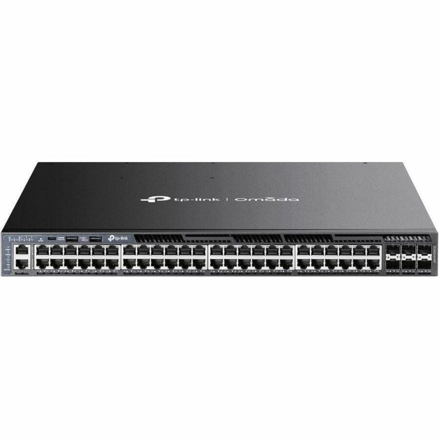 Omada Omada 48-Port Gigabit Stackable L3 Managed PoE+ Switch with 6 10G Slots - SG6654XHP