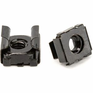 Rocstor Rack Cage Nuts - M5 Nuts - 100 Pack - Steel - Black - Y10E079-B1