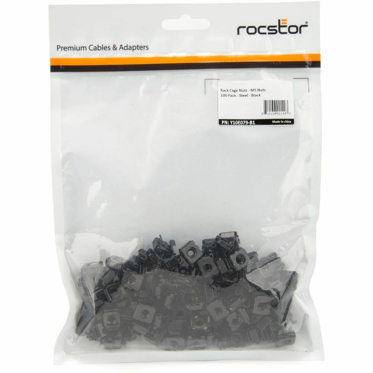 Rocstor M5 Rack Cage Nuts - 100 Pack - Y10E079-B1