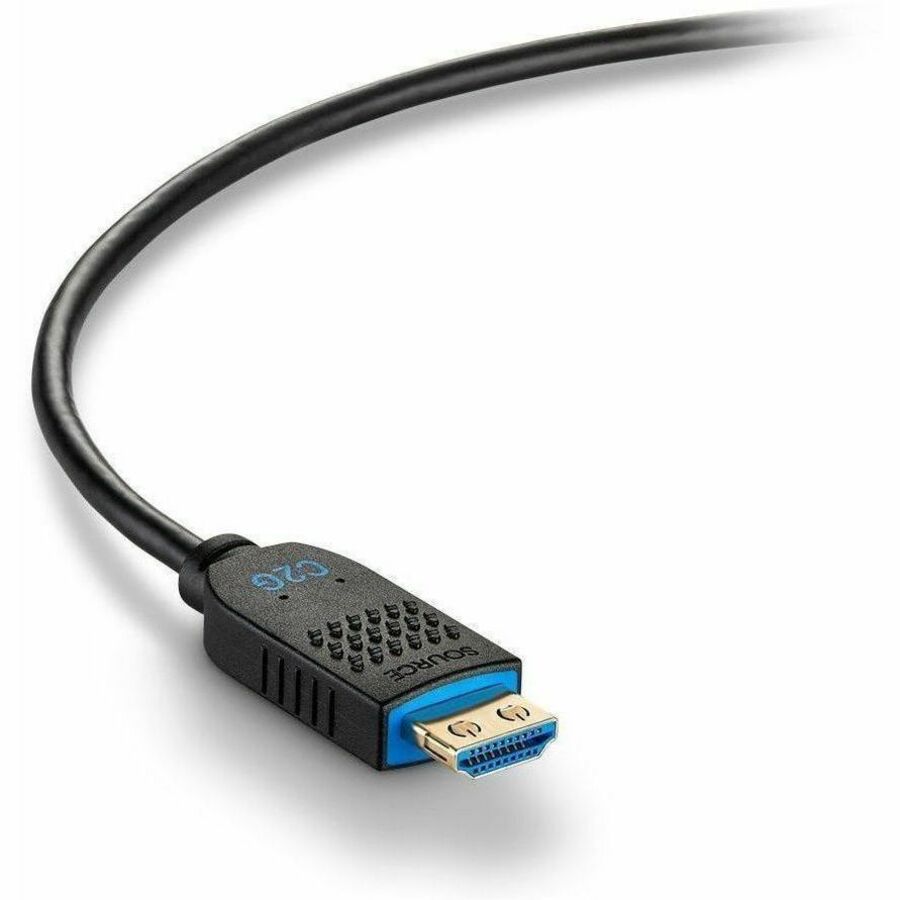 C2G 25ft Performance Series High Speed HDMI Cable - Active Optical Cable - Plenum Rated - 4K 60Hz - M/M - Black - C2G41482
