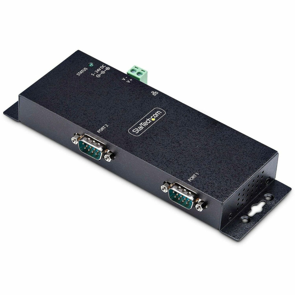 StarTech.com 2-Port Serial to Ethernet Adapter, IP Serial Device Server For Remote RS232 Devices, Wall/DIN Rail Mount, LAN To DB9 Converter - I23-SERIAL-ETHERNET