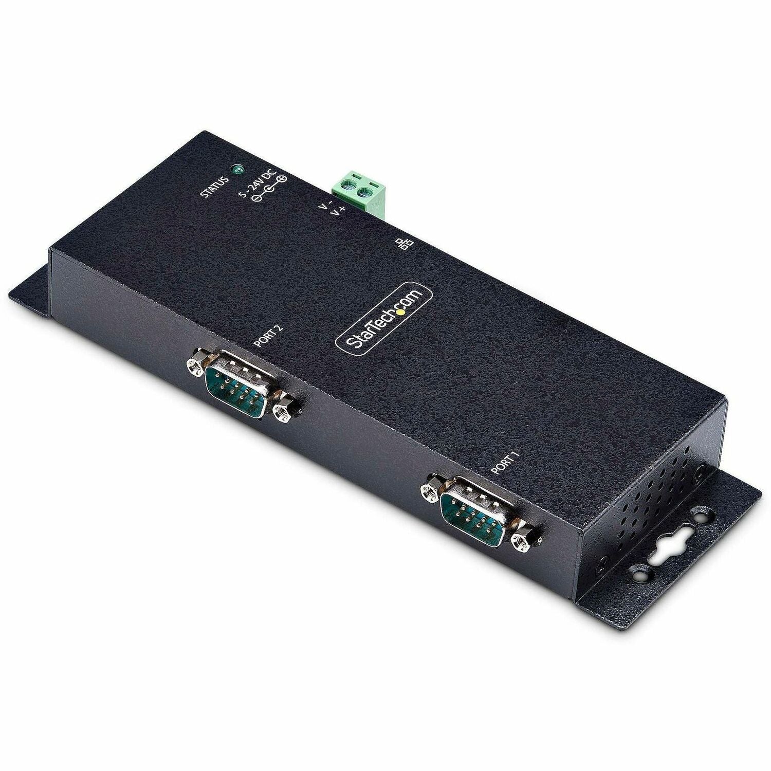 StarTech.com 2-Port Serial to Ethernet Adapter, IP Serial Device Server For Remote RS232 Devices, Wall/DIN Rail Mount, LAN To DB9 Converter - I23-SERIAL-ETHERNET