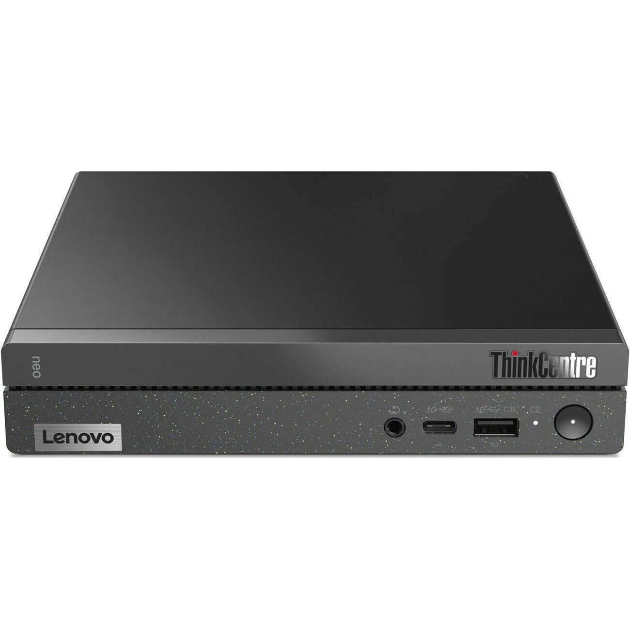 Lenovo ThinkCentre neo 50q Gen 4 12M2001UUX Tiny Thin Client - Intel Celeron 7305 Penta-core (5 Core) 1.10 GHz - Black - 12M2001UUX