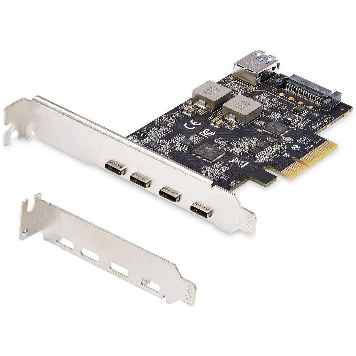 StarTech.com 5-Port USB PCIe Card, USB 3.2 10Gbps, PCI Express Card with 4x USB-C Ports, 1x USB-A Internal Port - PS4C3IA3-USB-C-CARD