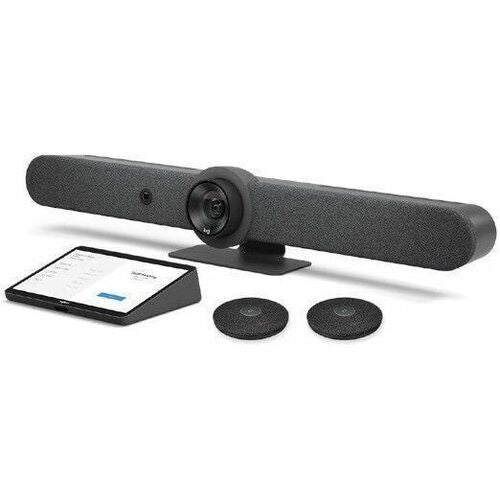 Logitech Rally Bar (TAA-Compliant Version) & Logitech Tap with Cat5e & Rally Mic Pod - TAA - 991-000536
