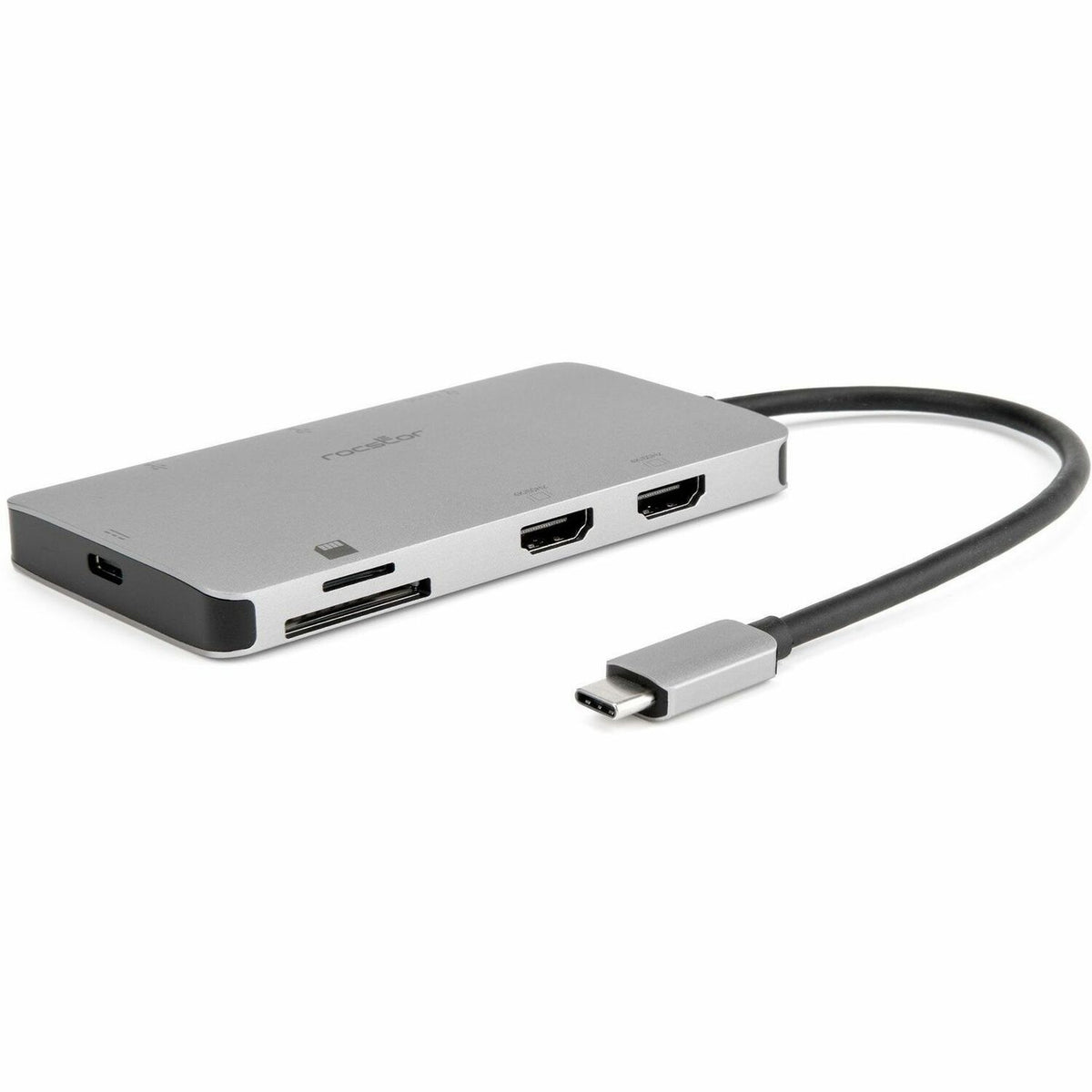 Rocstor USB C Multiport Adapter, 8-in-1 Hub - Y10A302-S1
