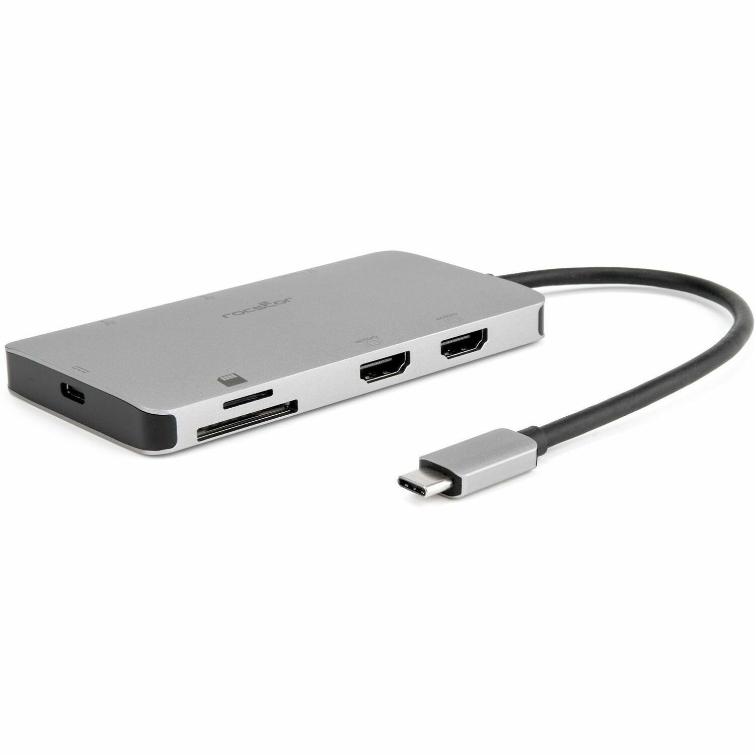 Rocstor USB C Multiport Adapter, 8-in-1 Hub - Y10A302-S1
