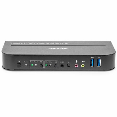 Rocstor SolidKVM SK06 4K HDMI and USB 3.0 2×1 KVM Switch - Y10A329-B1