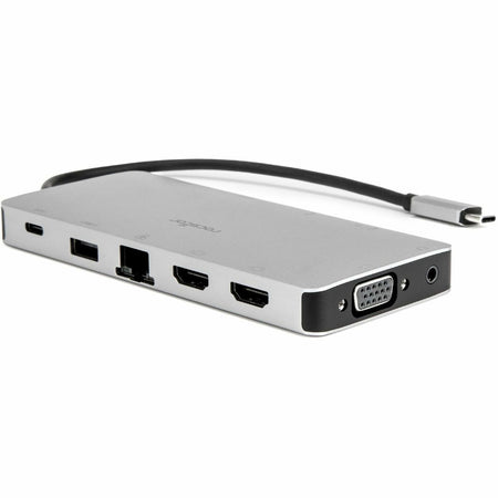 USB-C Portable Dock Multiport Adapter 100W PD 2x HDMI 1x VGA 4x USB-A SD/TF Gigabit RJ45 3.5mm Audio Port - Y10P035-S1