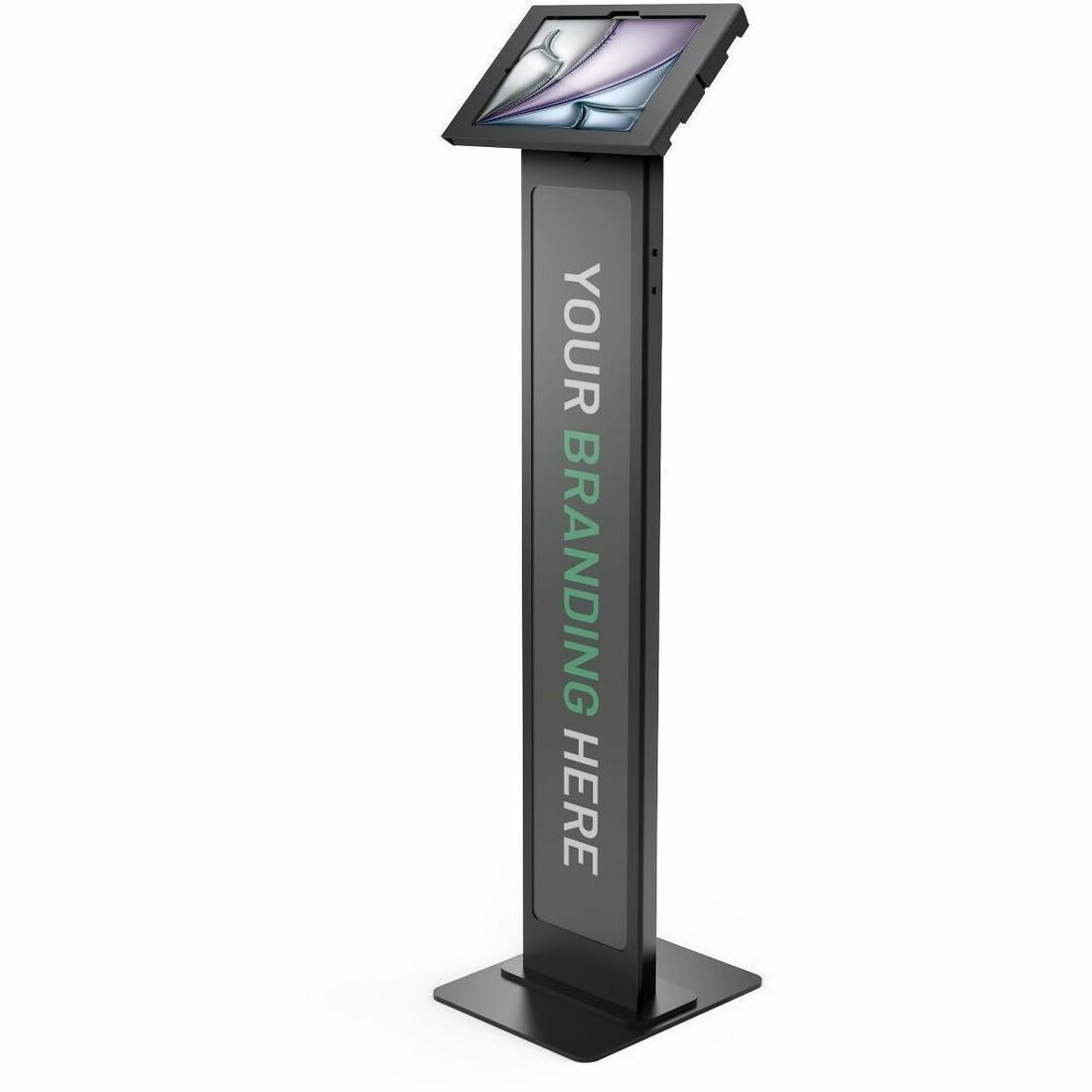iPad Air M2 & M3 11" , Apex Enclosure Brandable Floor Stand Black - 140B11APXB