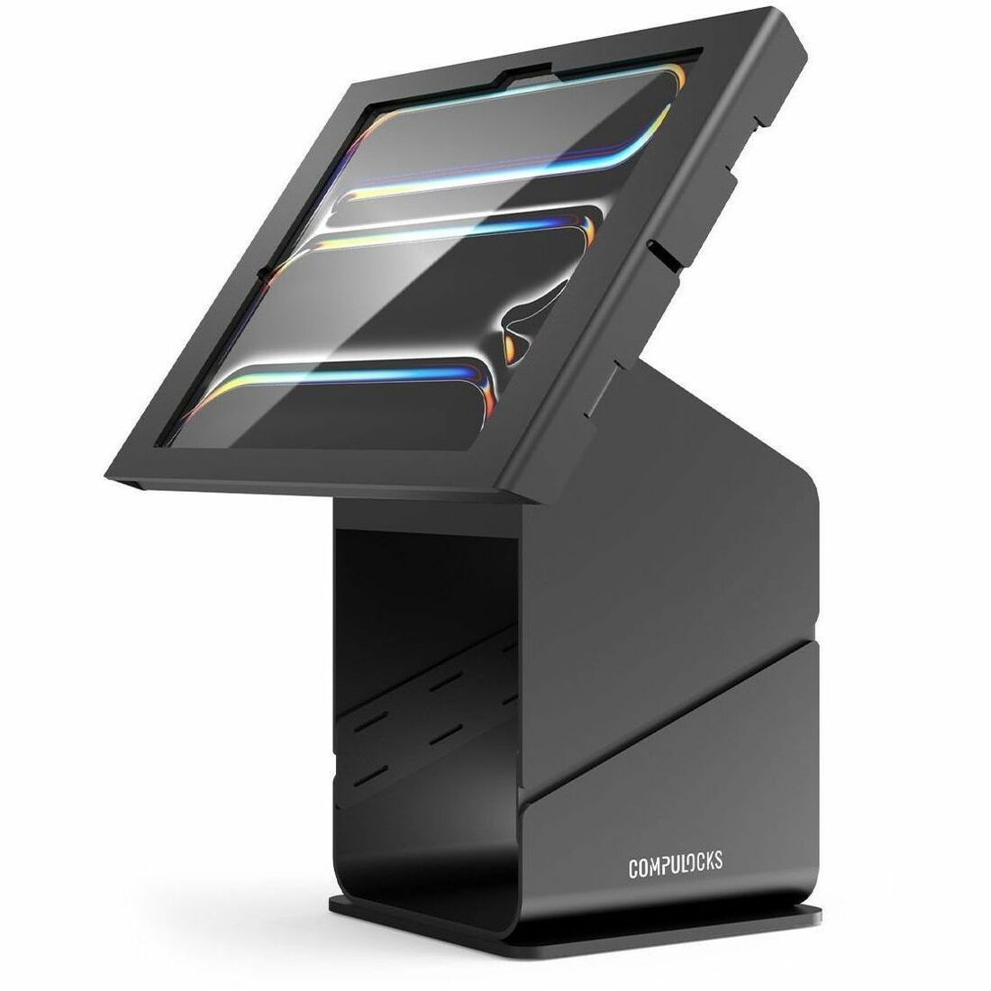iPad Pro M4 & M5 13" , Apex Enclosure Tablet Printer Kiosk Black - PK0113PAPX4B