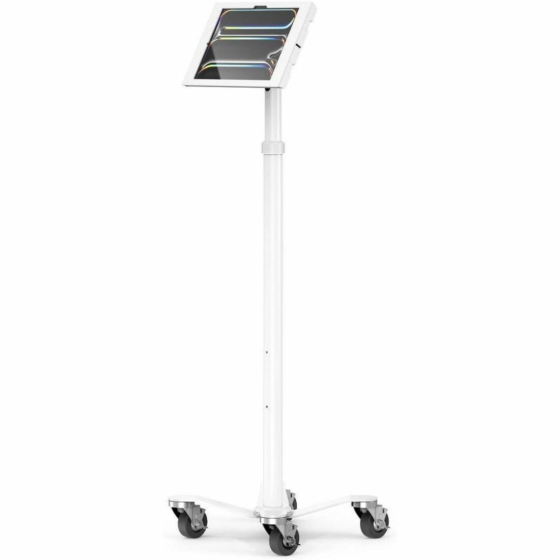 Compulocks iPad Air/Pro M2-M4 Enclosure Medical Rolling Cart - Apex Rise Freedom - MCRSTDW13PAPX4W