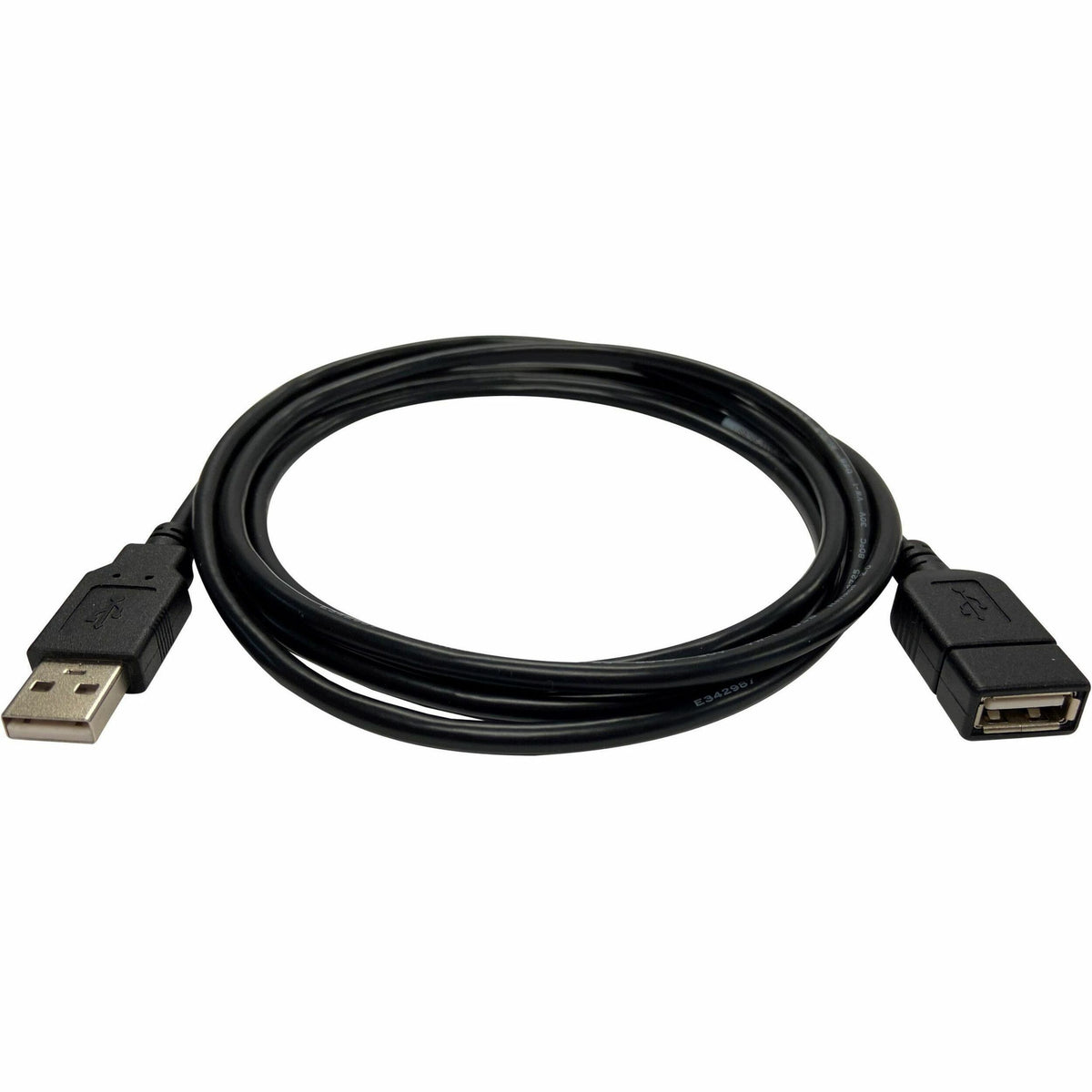 Black Box USB 2.0 Extension Cable - Type-A, Male/Female, Black, 3-ft. (0.9-m) - USB05E-0003-R2