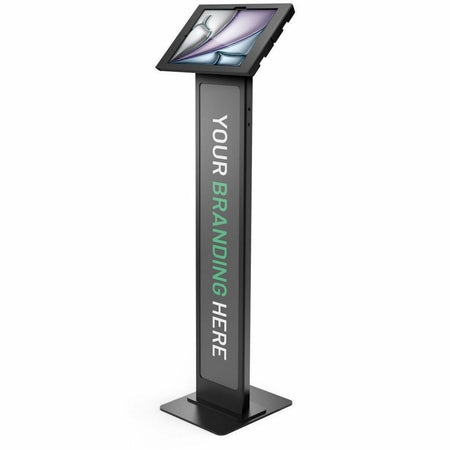 iPad Air M2 & M3 13" , Apex Enclosure Brandable Floor Stand Black - 140B13APXB