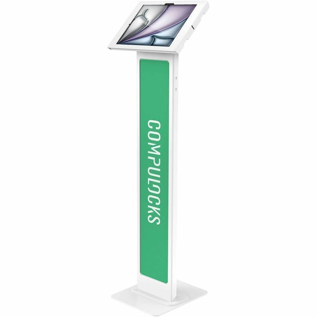 Compulocks iPad Pro M4/iPad Air M2 2024 Enclosure Brandable Floor Stand - Apex BrandMe - 140W11APXW