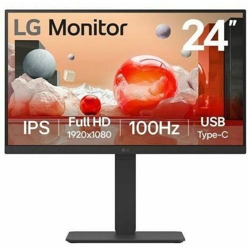 LG 24BA650-B 24" Class Full HD LCD Monitor - 16:9 - Matte Black - 24BA650-B