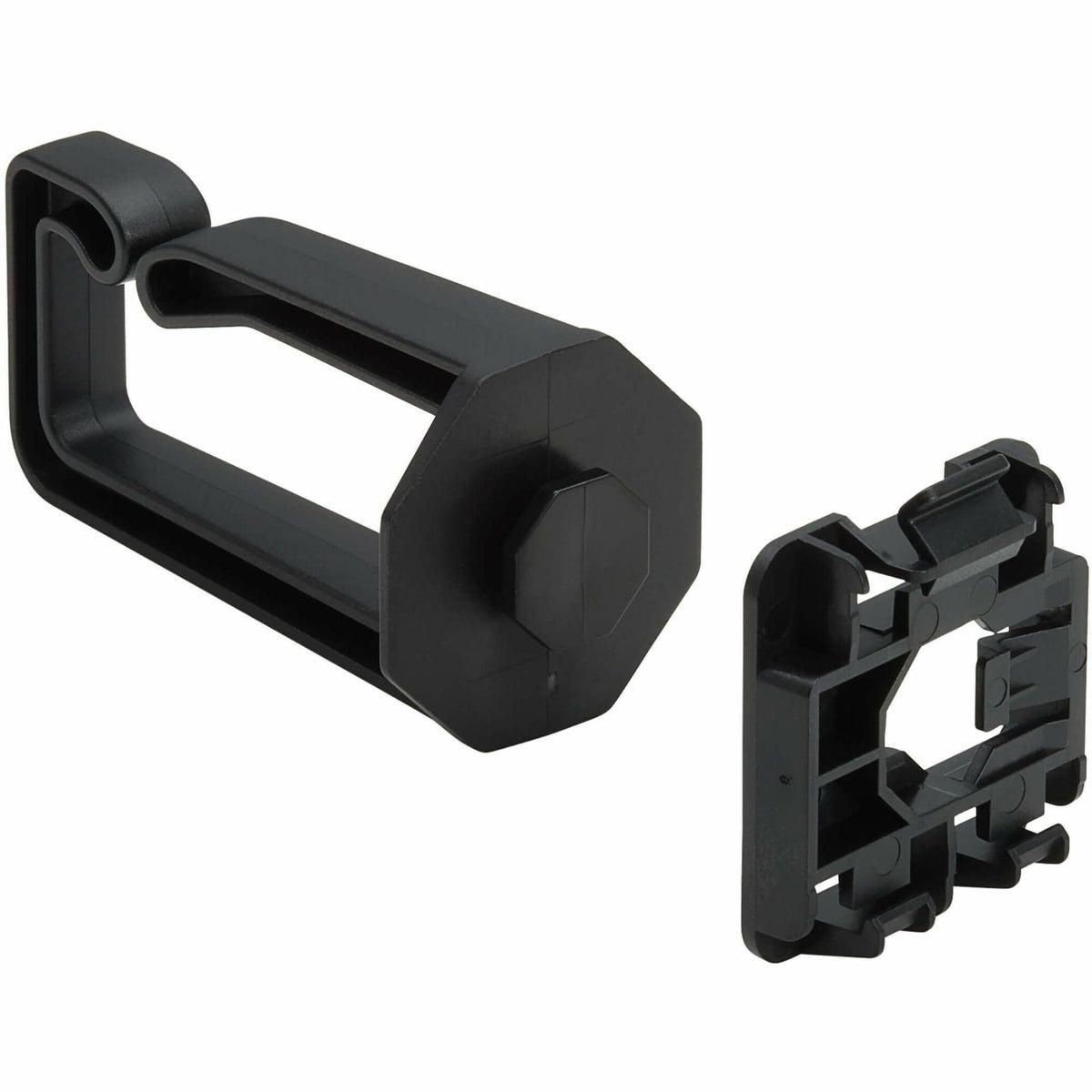 Eaton Tripp Lite Series Cable Management D-Rings for DIN Rails - Multi-Angle, 1U, Black, 2 Pack - NCM-DIN01-02