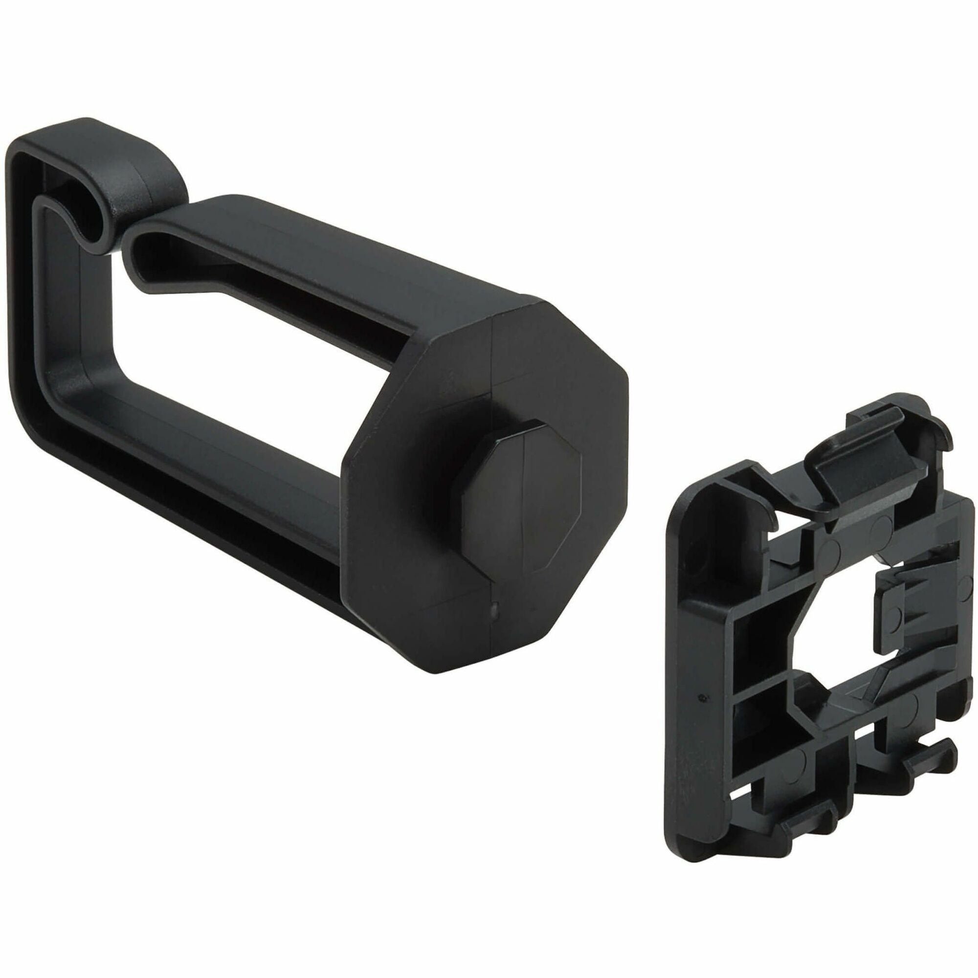 Eaton Tripp Lite Series Cable Management D-Rings for DIN Rails - Multi-Angle, 1U, Black, 2 Pack - NCM-DIN01-02