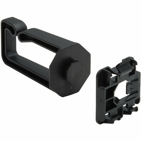 Eaton Tripp Lite Series Cable Management D-Rings for DIN Rails - Multi-Angle, 1U, Black, 2 Pack - NCM-DIN01-02
