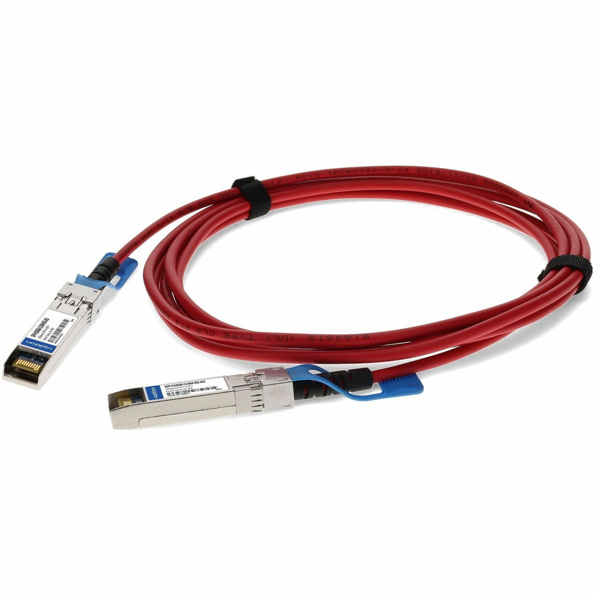 AddOn Cisco&reg; SFP-H10GB-CU3M Compatible TAA Compliant 10GBase-CU SFP+ Red Direct Attach Cable (Passive Twinax, 3m) - SFP-H10GB-CU3M-RD-AO