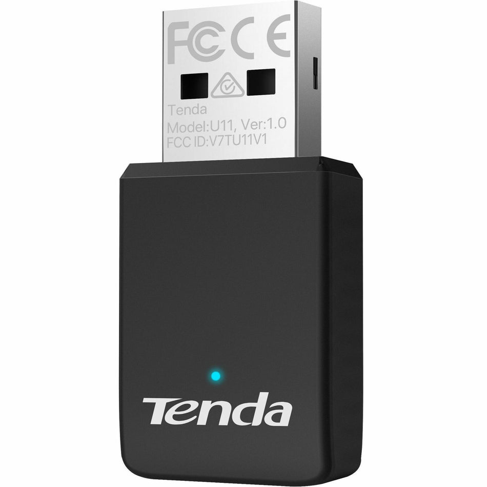 Tenda U11 IEEE 802.11 a/b/g/n/ac/ax Dual Band Wi-Fi Adapter for Desktop Computer, Notebook - U11