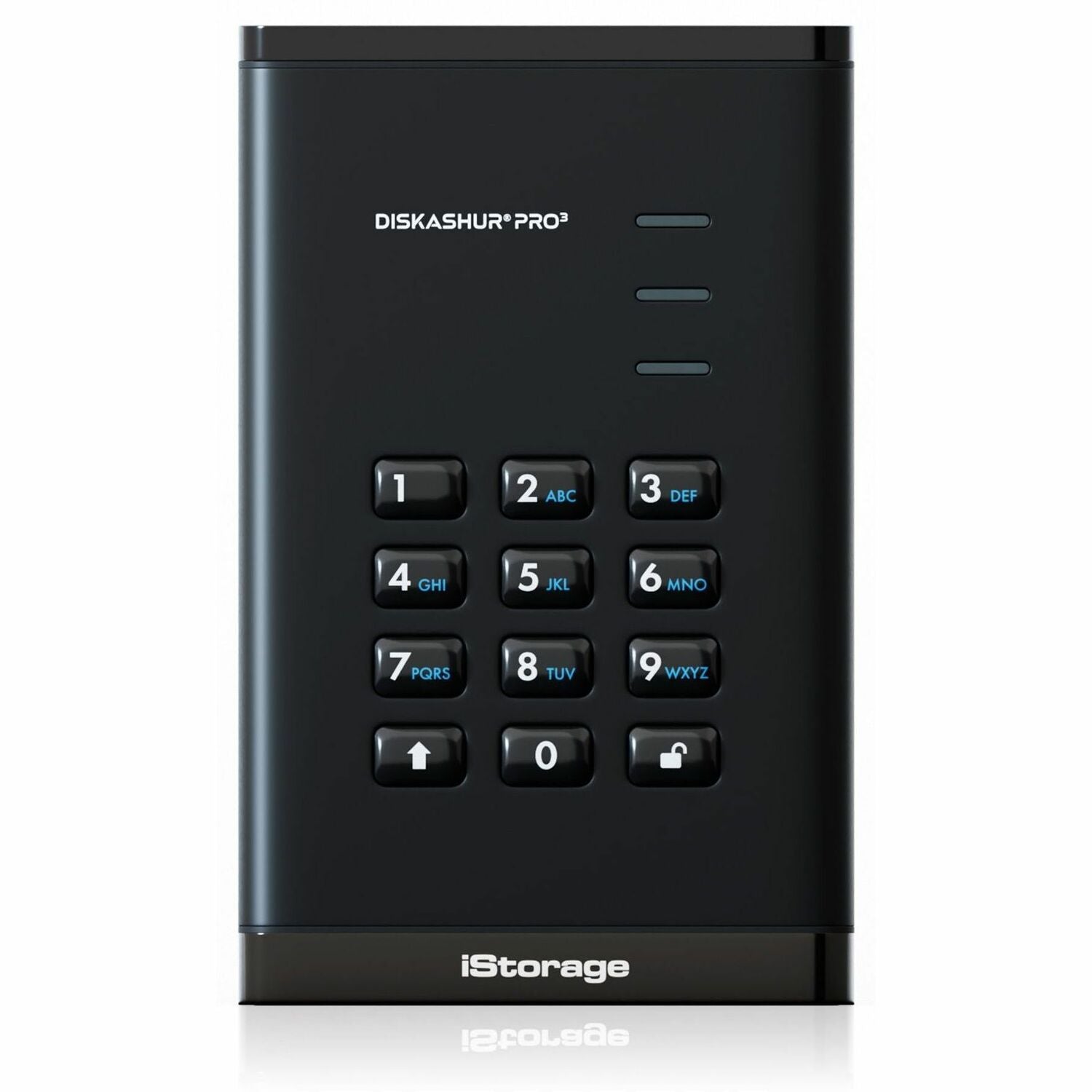 iStorage diskAshur PRO3 2 TB Portable Solid State Drive | FIPS 140-3 Level 3 Pending | Incorporated Common Criteria EAL 5+ | PIN protected | Dust/Water Resistant | TAA Compliant - IS-DAP3-256-SSD-2000-F