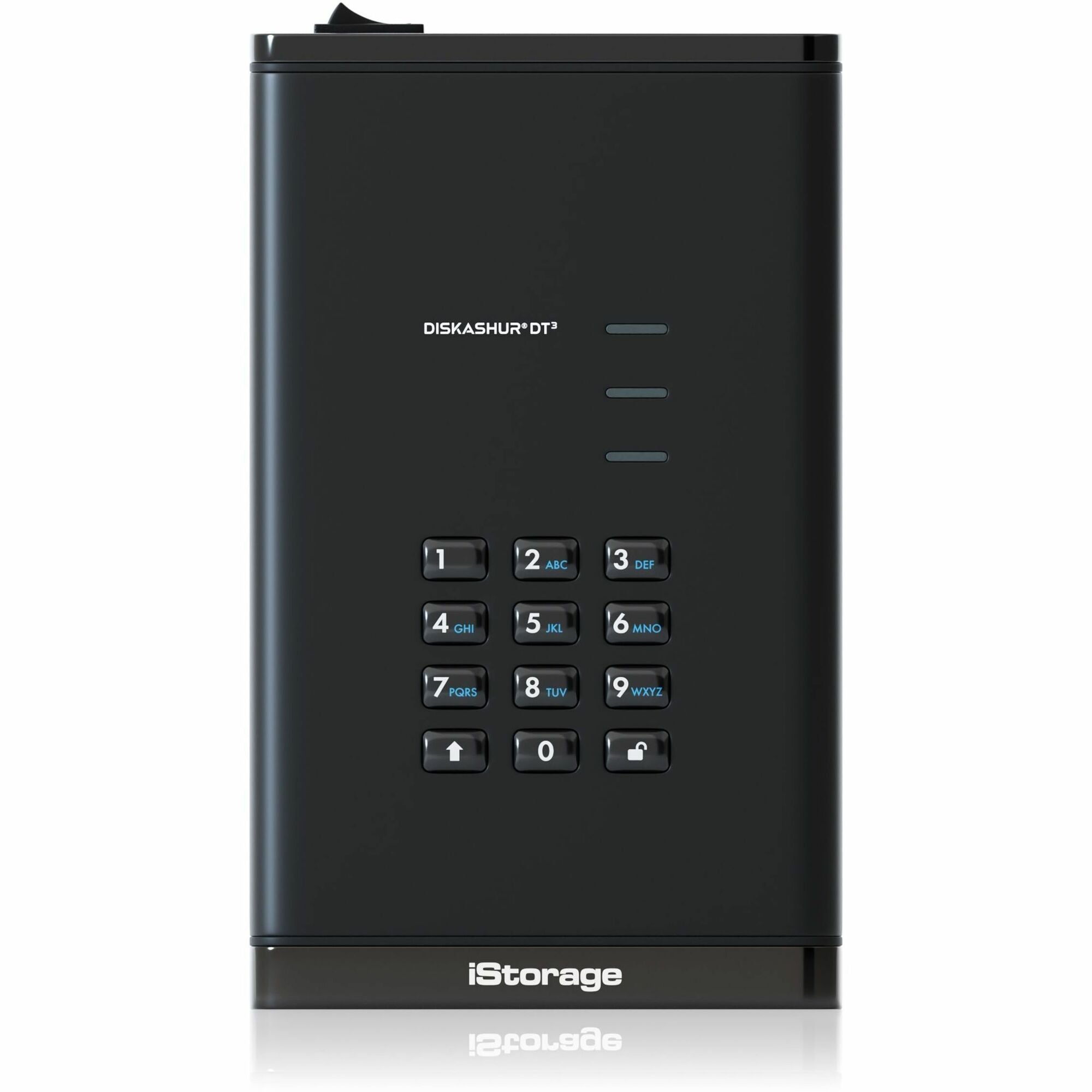 iStorage diskAshur DT3 18 TB Portable Hard Drive - 3.5" External - TAA Compliant - IS-DT3-256-18000-F