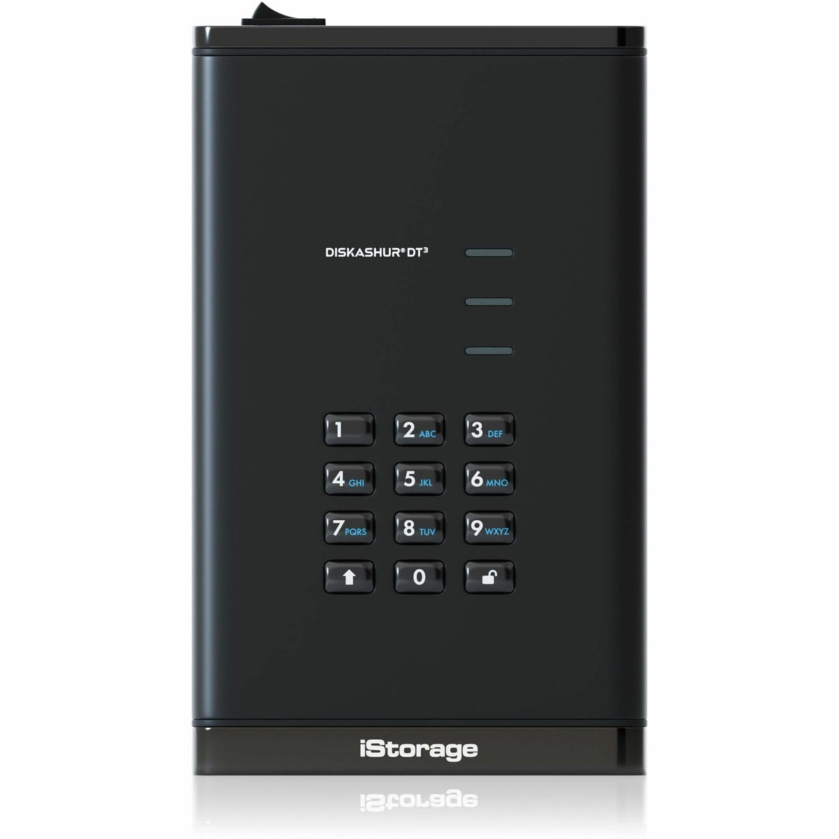 iStorage diskAshur DT3 22 TB Portable Hard Drive | FIPS 140-3 Level 3 Pending | Incorporated Common Criteria EAL 5+ | PIN protected | Dust/Water Resistant | TAA Compliant - IS-DT3-256-22000-F