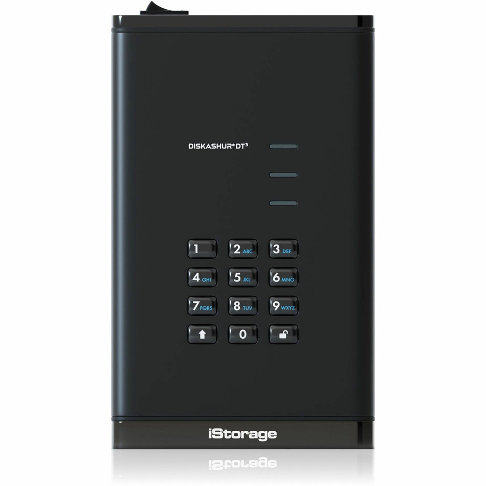iStorage diskAshur DT3 22 TB Portable Hard Drive | FIPS 140-3 Level 3 Pending | Incorporated Common Criteria EAL 5+ | PIN protected | Dust/Water Resistant | TAA Compliant - IS-DT3-256-22000-F