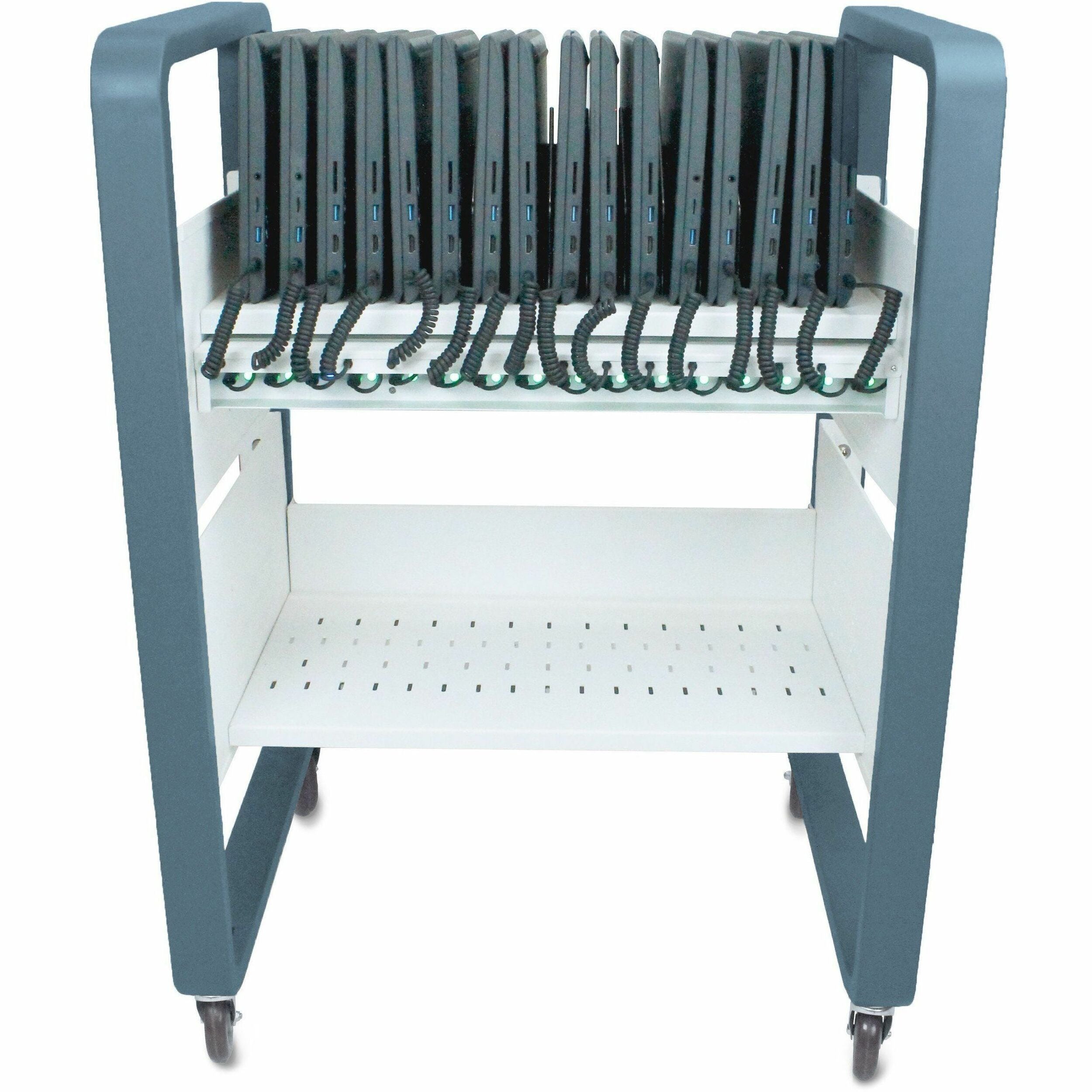 JAR Systems Elevate Air USB-C Open Charging Cart EDU 16 - MC-4016-EDU