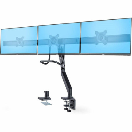 StarTech.com Crossbar Triple Monitor Desk Mount For Up To 3x 27in Screens, VESA 75x75/100x100, Tool-Less Arm Adjustments, C-Clamp/Grommet - 3M1A3SG-MONITOR-ARM