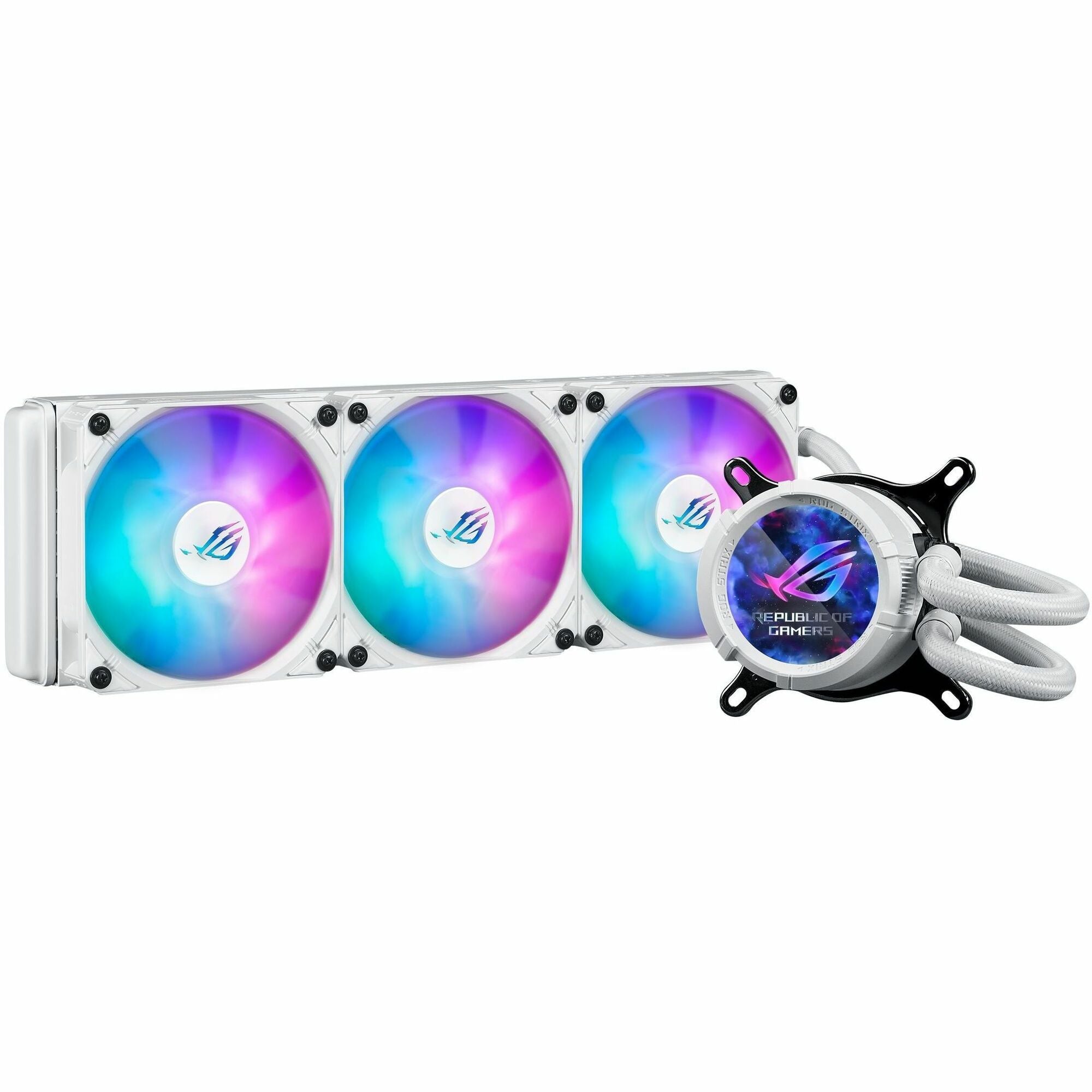 Asus ROG Strix LC III 360 ARGB LCD Cooling Fan/Radiator/Water Block/Pump - 1 Pack - ROG STRIX LC III 360 ARGB LCD WHT