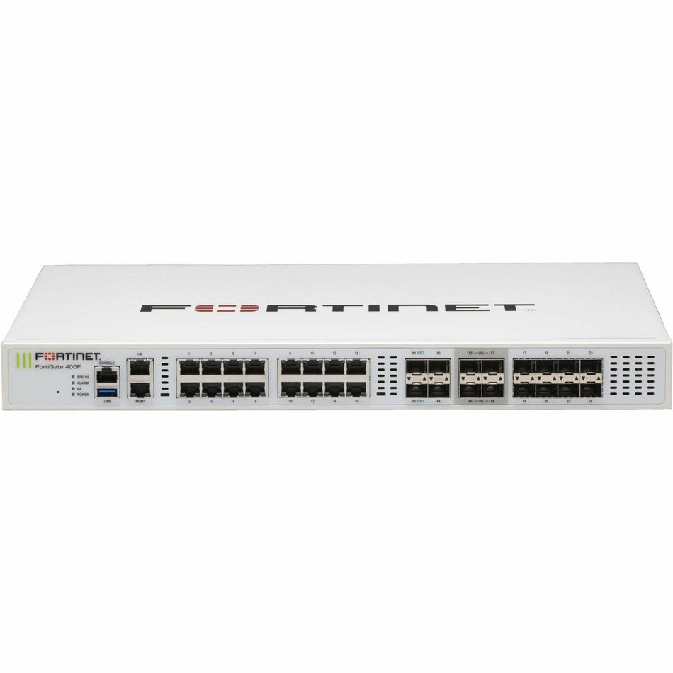Fortinet FortiGate FG-400F-DC Network Security/Firewall Appliance - FG400F-DC-BDL-809-12