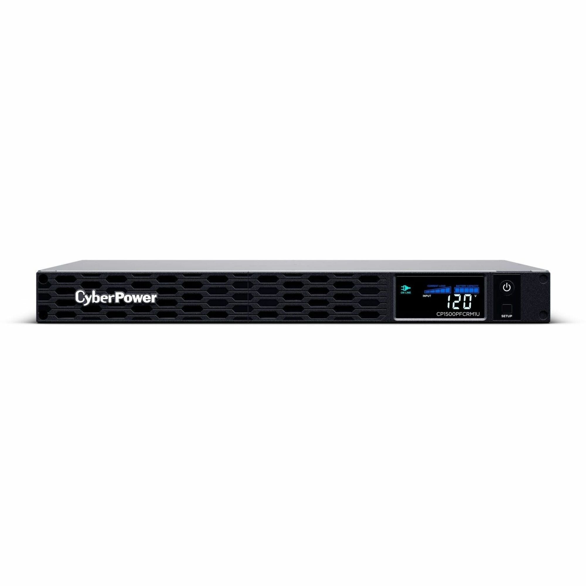 CyberPower PFC Sinewave CP1500PFCRM1U 1500VA Rack-mountable UPS - CP1500PFCRM1U