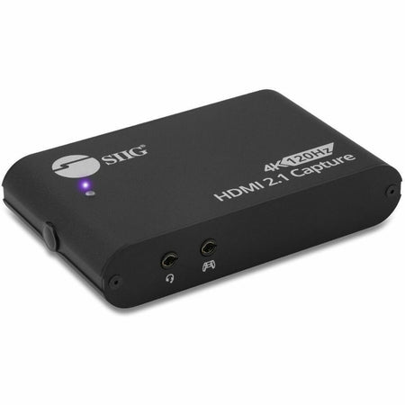 SIIG 4K120Hz HDMI 2.1 Capture Device for Gaming and Streaming - 4K60Hz Capture - 4K 120Hz/144Hz Loopout - USB-C 10Gbps - TAA Compliant - CE-H28311-S1