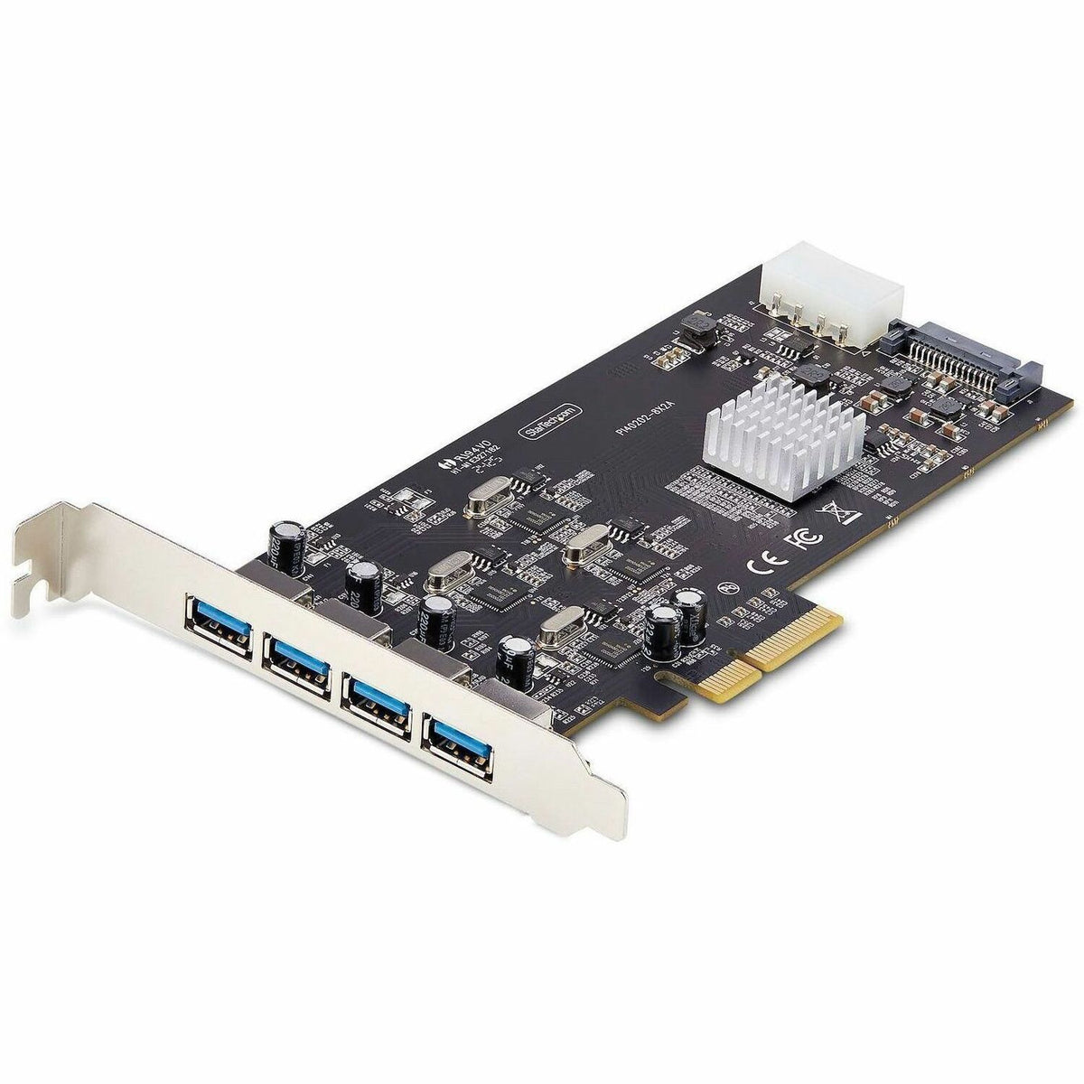 StarTech.com 4-Port USB PCIe Card, USB 3.2 5Gbps, PCI Express Expansion Card with 4x Independent USB Controllers, 4x USB-A Ports - P5Q4A-USB-CARD