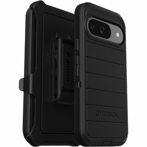 OtterBox Defender Series Pro Rugged Carrying Case (Holster) Google Pixel 9, Pixel 9 Pro Smartphone - Black - 77-95594