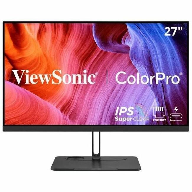 ViewSonic VP2776T-4K 27 Inch 4K UHD IPS Monitor with Advanced Ergonomics, Thunderbolt 4, 100% sRGB Rec 709, Pantone Validated, USB C, HDMI 2.1, and DP Daisy Chain for Home and Office - VP2776T-4K