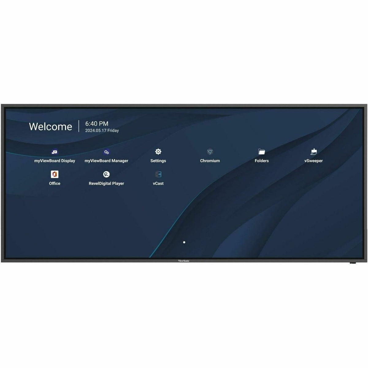 ViewSonic CDE105UW 105" 5K UHD (5120x2160px) Ultrawide 21:9 Digital Signage Display, 24/7 Operation, 500 cd/m2 High Brightness, Remote Management, Landscape and Portrait Mode - CDE105UW