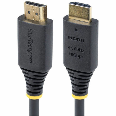 StarTech.com 3ft (0.9m) Premium Certified High Speed HDMI Cable, 4K 60Hz/1440p 144Hz, 18Gbps, UHD HDMI 2.0 Cord, TPE Jacket - HDMI2-CABLE-4K60-3F