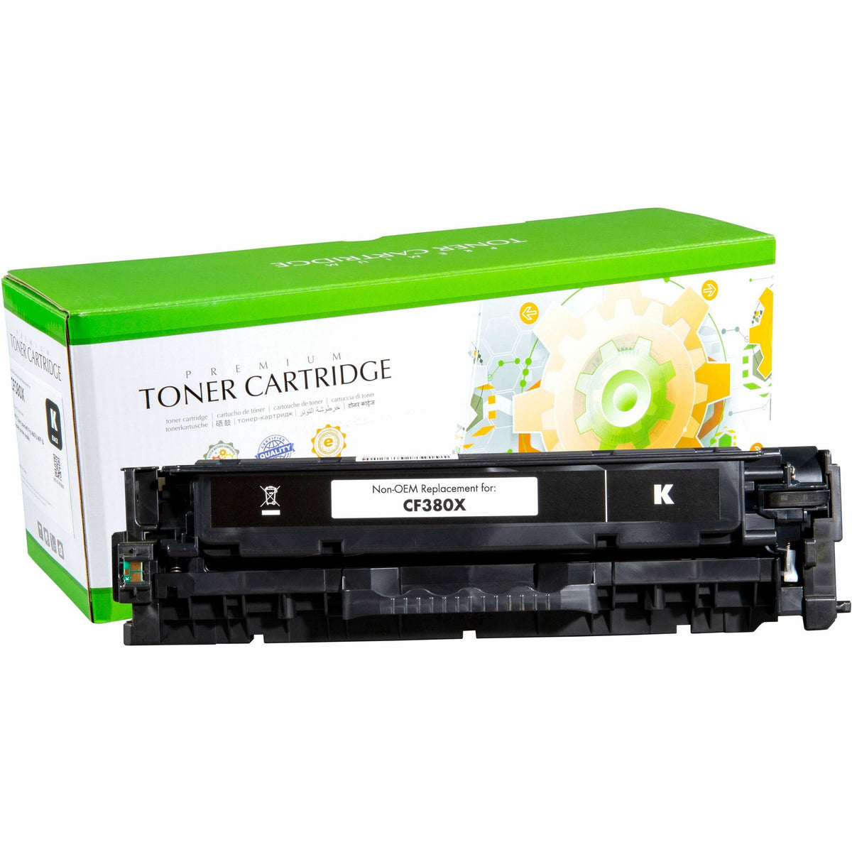 Static Control Remanufactured Laser Toner Cartridge - Single Pack - Alternative for HP 312X (CF380X) - Black - 1.0 Pack - 002-01-RF380X